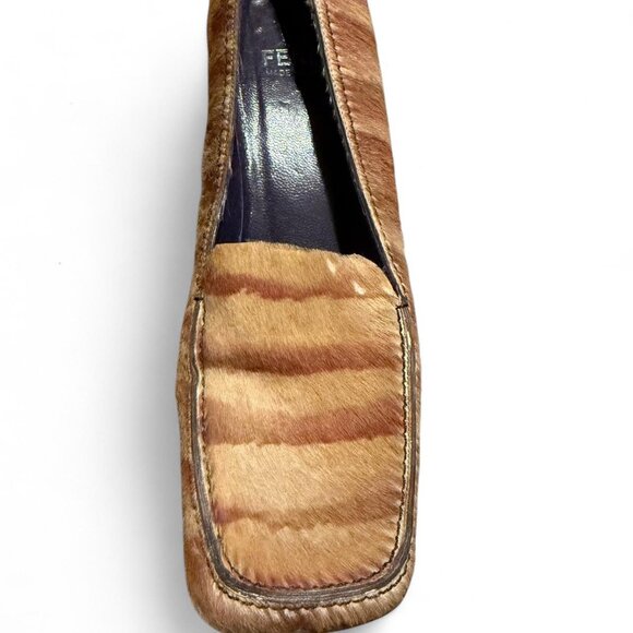 Vintage Fendi Ponyhair Square Toe Block Heels - Picture 5 of 8